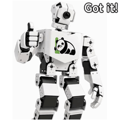 Zhuangzi the robot giving a thumbs-up